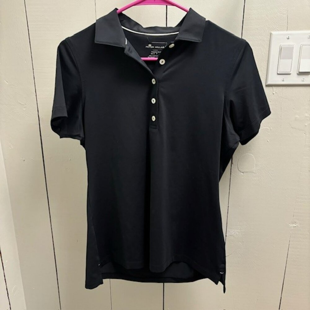 Black Peter Millar Women's Golf Polo